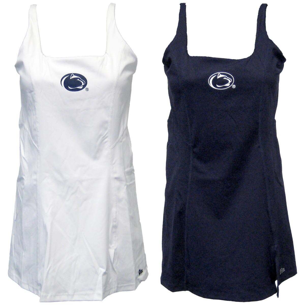 women's white and navy active mini dresses with Penn State Athletic Logos